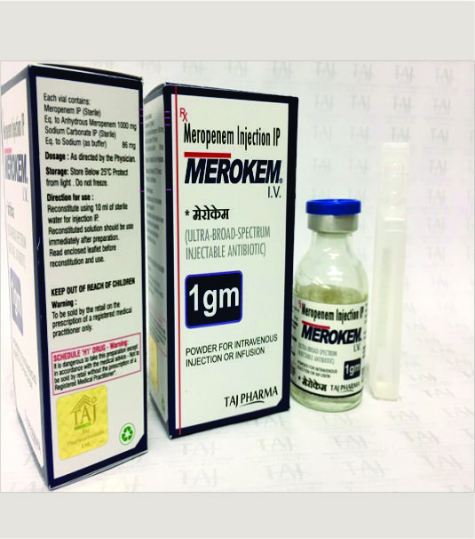 meropenem-injection-ultra-broad-spectrum-injectable-antiboitic-1gm-powder-for-intravenous-injection-or-infusion-merokem-iv-taj-pharma